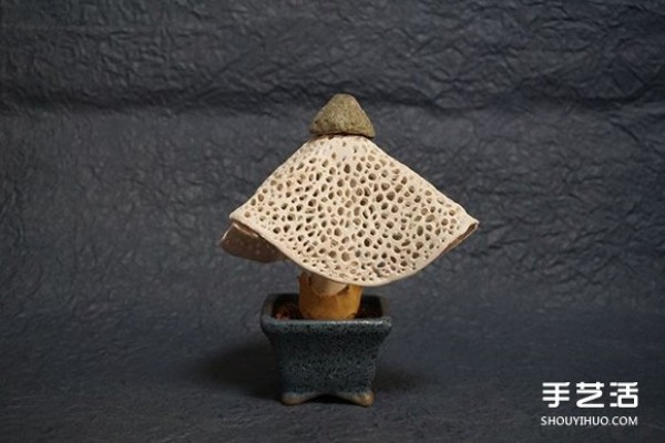 Appreciation of realistic clay mushroom works, it looks so healing! 