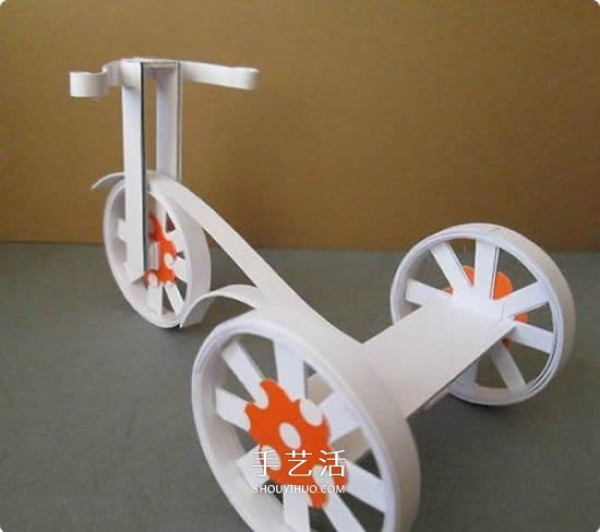 How to make a tricycle model from cardboard