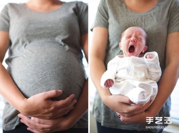 Photography that captures the warmest moments between pregnant mother and baby