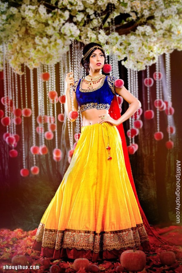 9 representative Indian-style Disney princess wedding photography