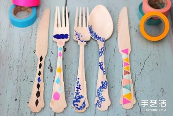 Simple tableware DIY production picture, handmade tableware transformation method tutorial