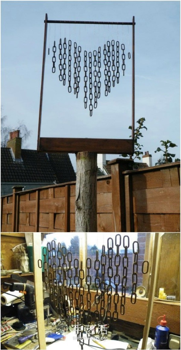 Reuse old waste! Tutorial on homemade creative spring wind chimes