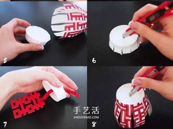 How to make Chinese style lanterns and DIY paper cup lanterns with full New Year flavor