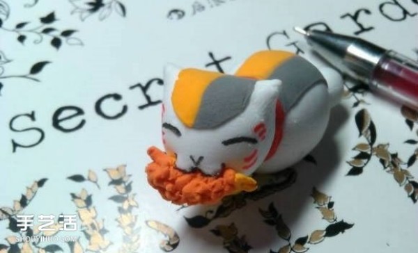 Ultra-light clay lucky cat tutorial, lucky cat looking for food clay DIY