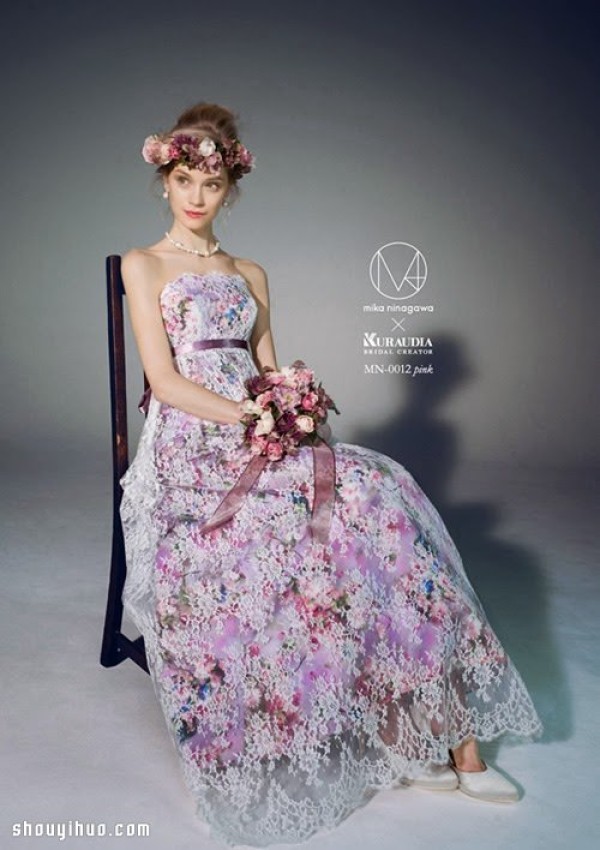 Ninagawa Mikas 2015 summer gorgeous wedding dress design work