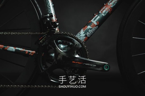 Super-exquisite hand-painted Oriental-style bicycle Scalatore Samurai! 