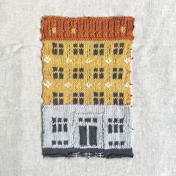 Hand-woven blanket, inspired by Copenhagens colorful and unique architecture