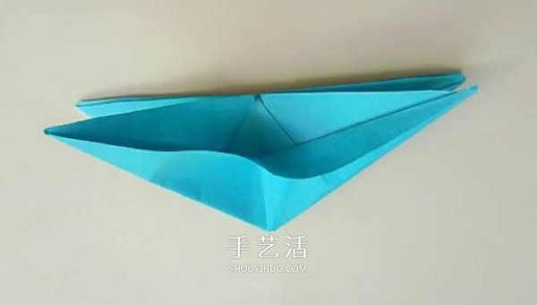 Five-cornered star origami illustration, how to fold an inner and outer double five-pointed star