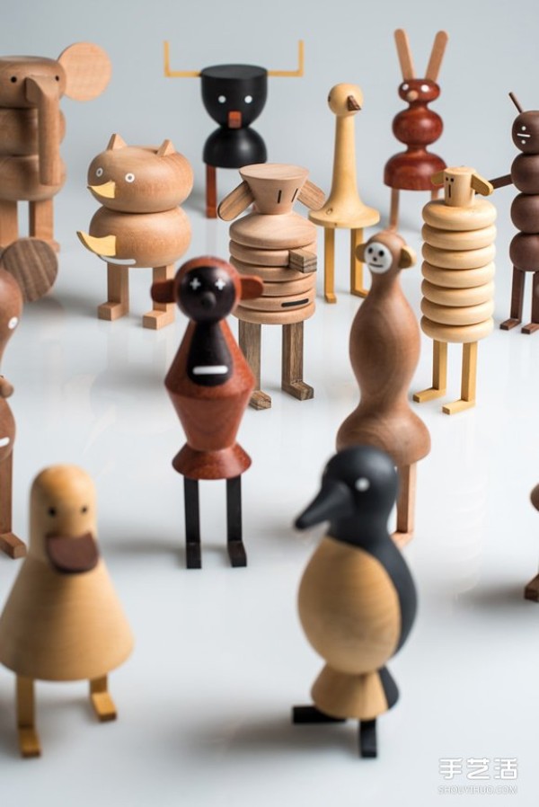 Healing wooden toys designed by Isidro Ferrer