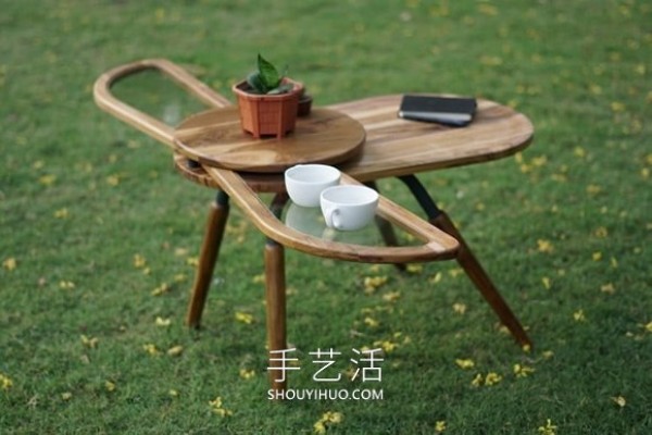 Beetle style coffee table DIY, with folding "wings"