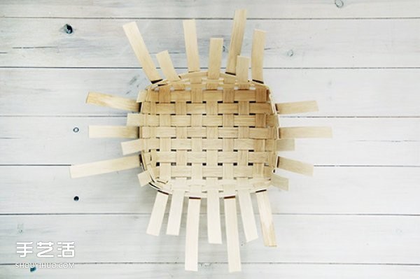 Ratan storage basket tutorial, detailed explanation of handmade rattan storage basket, DIY illustration