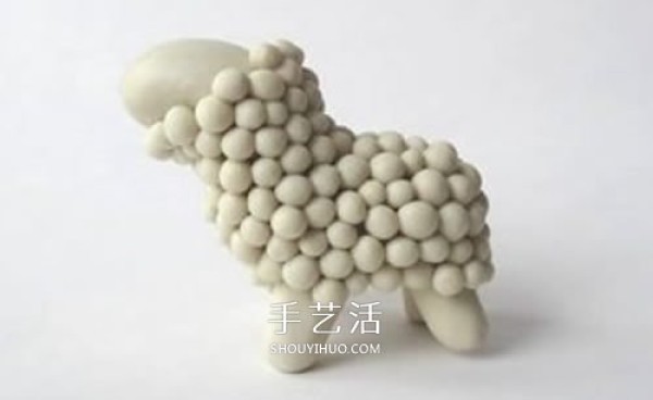 Ultra-light clay DIY diagram of making long-horned lamb and horned sheep clay