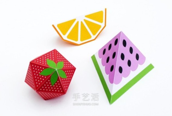 Beautiful paper model fruit pictures, even the greedy ones are attracted by it! 