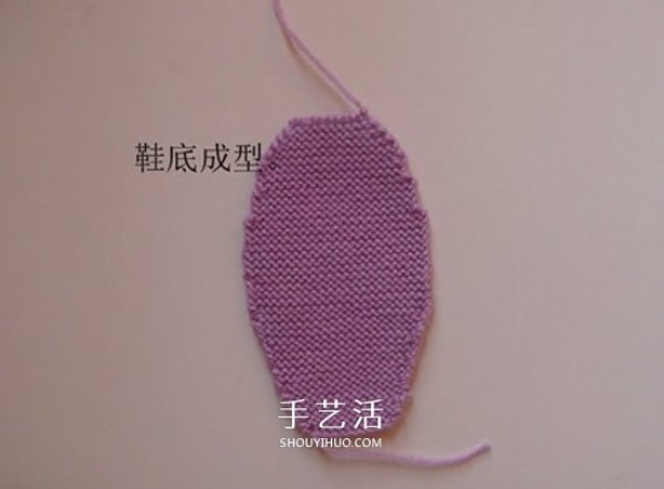 The knitting method of high shoe tube baby shoes and stick knitting baby warm woolen shoes