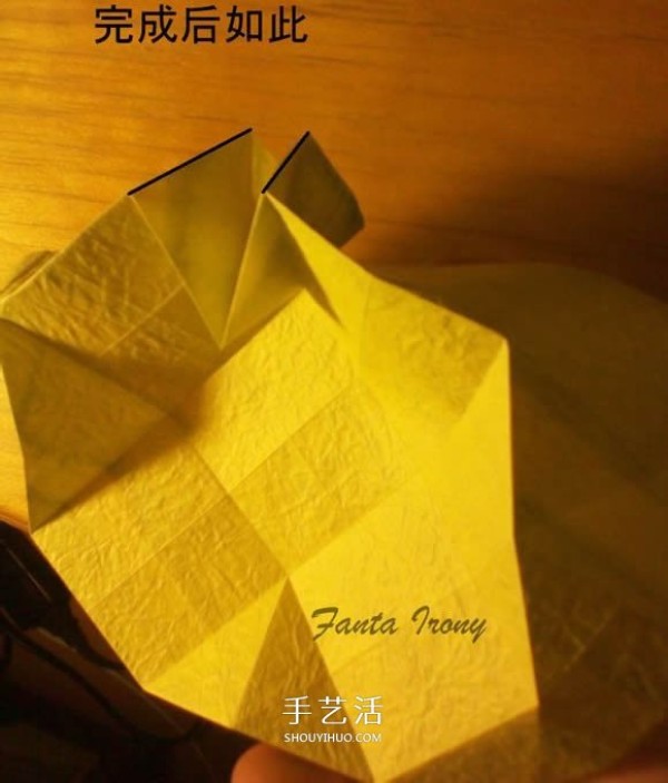 How to fold a Korean-style rose gift box, including the folding method of the lid and box body