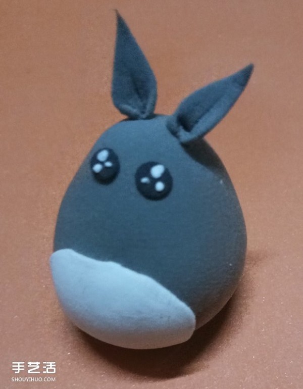 How to use ultra-light clay to make Totoro, ultra-light clay Totoro tutorial illustration