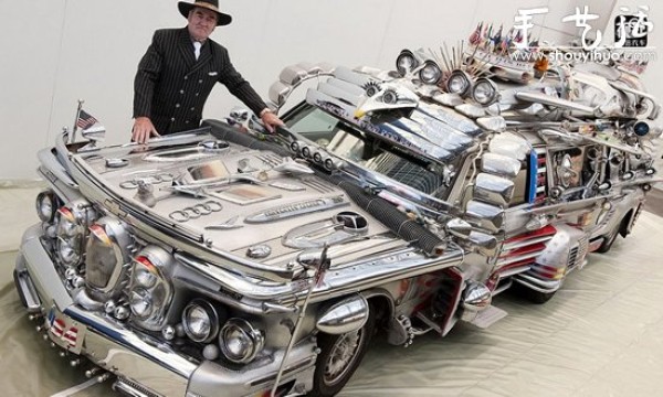 More than 40 car parts were hand-made in 10 years to create a dream car