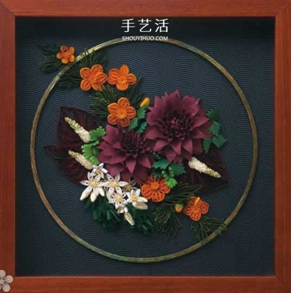 Its so beautiful! A collection of pictures of handmade three-dimensional paper flower works