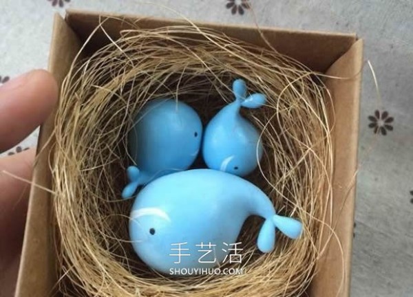 Tutorial on how to make hand-made whale gifts with ultra-light clay