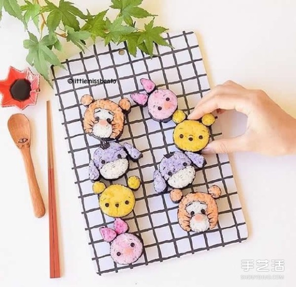 Cute Japanese cartoon sushi pictures will make you reluctant to eat them! 