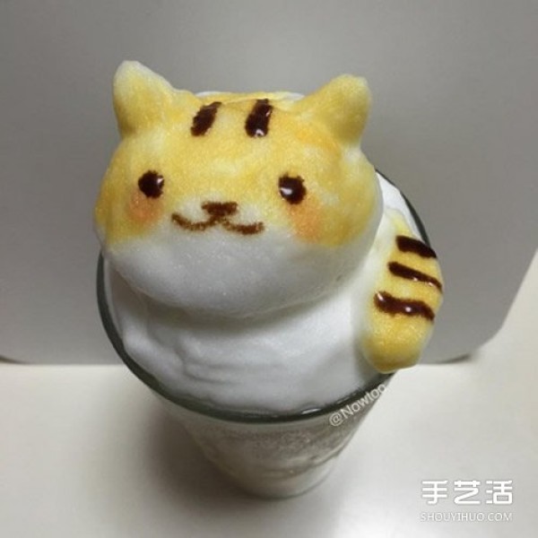 Coffee Latte Art: Put the cute cat in the game into the coffee cup