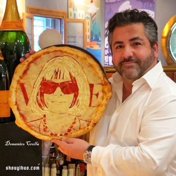 Domenico Crollas delicious and fun celebrity portrait pizza