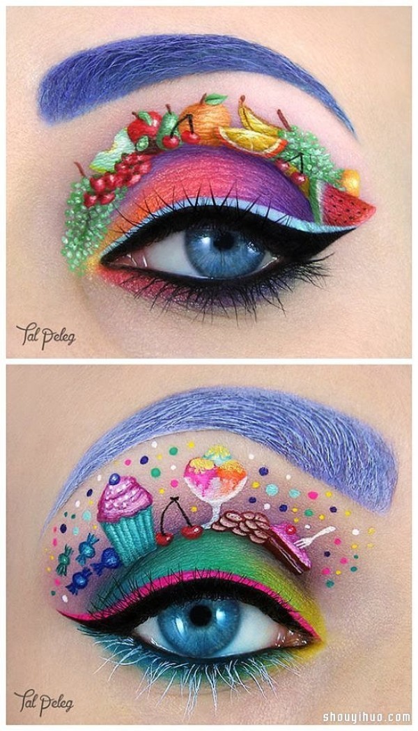 The magical art on the eyes. Do you dare to try such exaggerated eye makeup? 