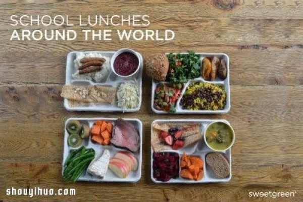 Spread the menu and see how children from various countries eat nutritious lunches! 