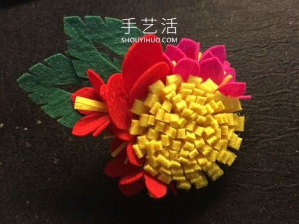 Beautiful and eye-catching! How to make flower head flowers by hand using non-woven fabrics