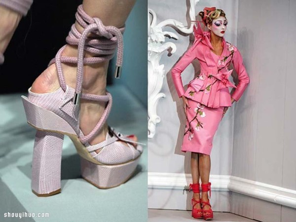 A beautiful shoe design that is intertwined with extreme beauty and pain in the fashion industry