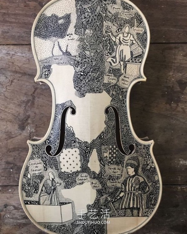 Gorgeous ink painting DIY, transform string instruments into exquisite storybooks