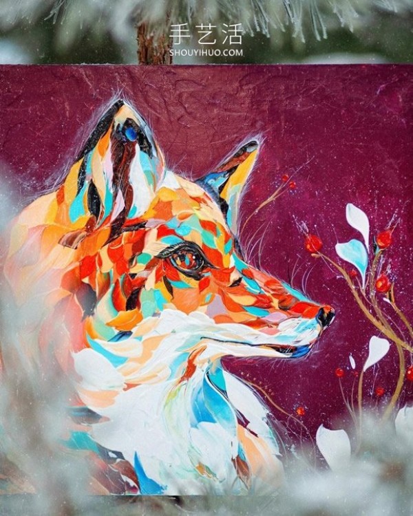 Capture the energy of animals! Expressive palette knife painting