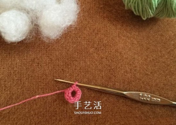 How to crochet radish with a simple method of crocheting water radish with illustrations