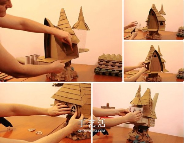 DIY from waste: How to make a realistic fairy tale house model