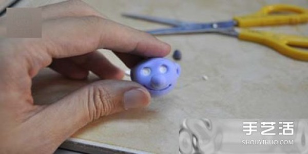 Ultra-light clay Smurf making illustrated handmade Smurf clay tutorial