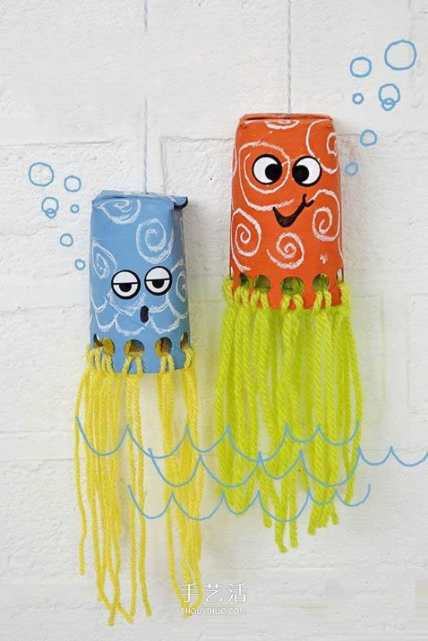 How to make octopus hanging ornaments in childrens rooms, simple and cute! 