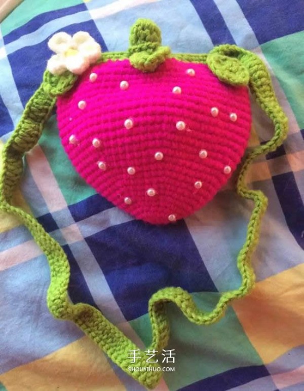 How to crochet a strawberry bag, how to crochet a cute strawberry bag for your baby