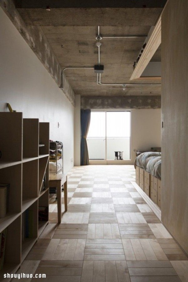 Partition + Parallel Line of Sight Make Full Use of Space Single Apartment Decoration