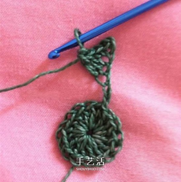 How to knit a five-pointed star, crochet small star diagram