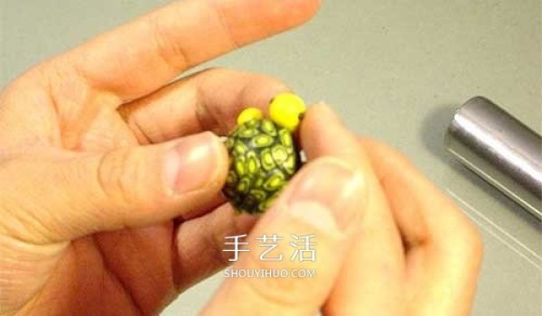 Ultra-light clay to make a small turtle and realistic clay turtle DIY diagram