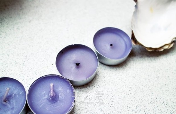 A simple way to make beautiful candles by reusing oyster shells