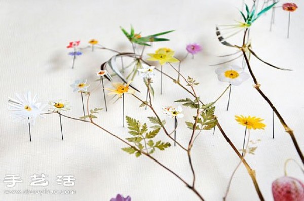 Plant and flower collage DIY beautiful and poetic decorative painting