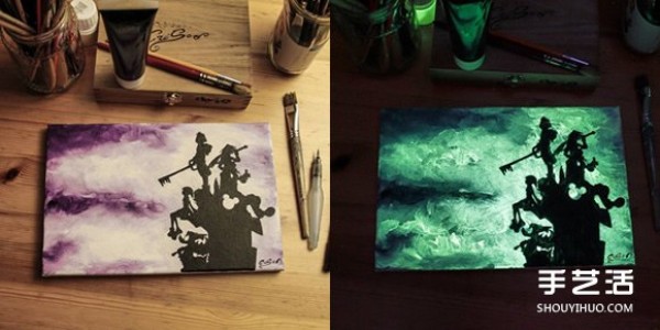 The art of not giving up day and night! Criscos luminous dream creative paintings