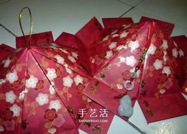 How to make a red envelope revolving lantern, how to make a New Year revolving lantern with illustrations