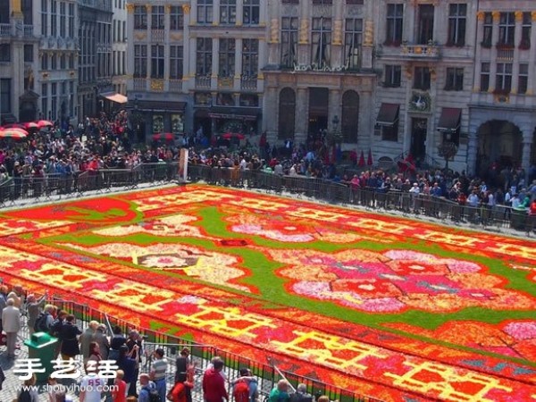 Super spectacular Belgian flower carpet! A total of one million begonias