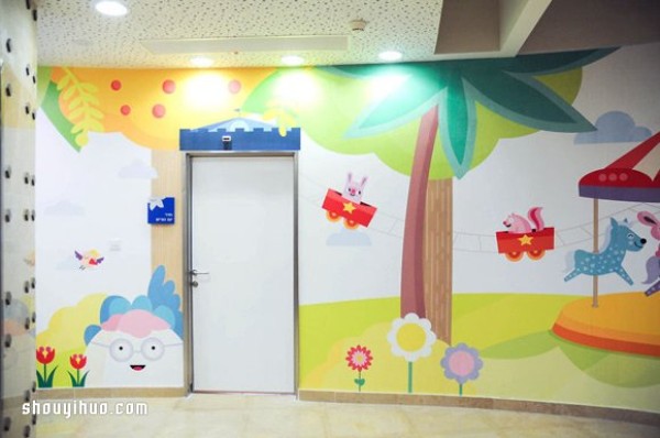 The childlike hospital design allows children to have fun while seeing a doctor