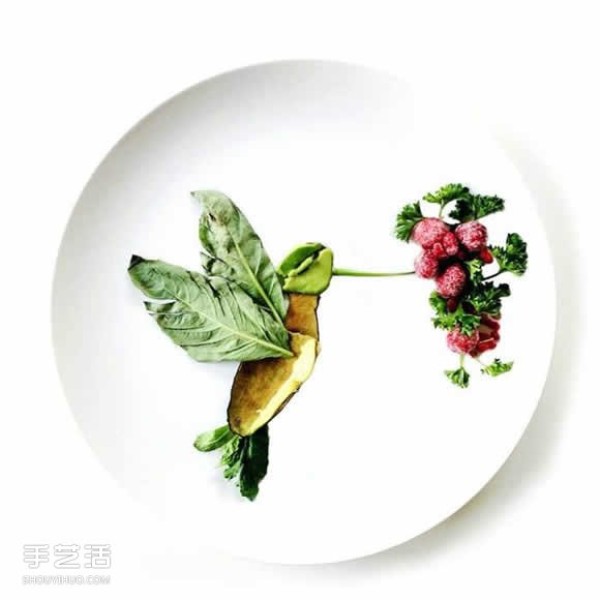 Art on the Plate uses vegetable and fruit kitchen waste to create a culinary canvas