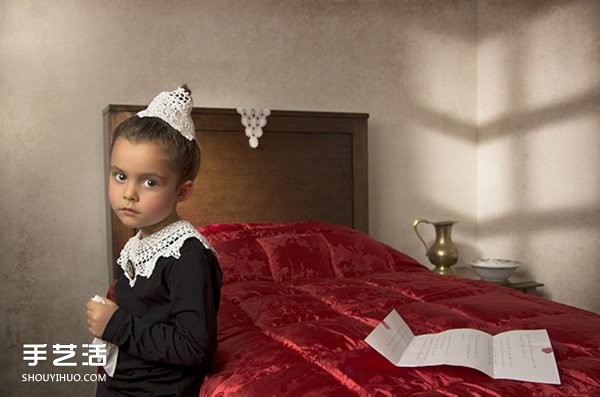 Childrens photography imitating world-famous paintings, very creative! 