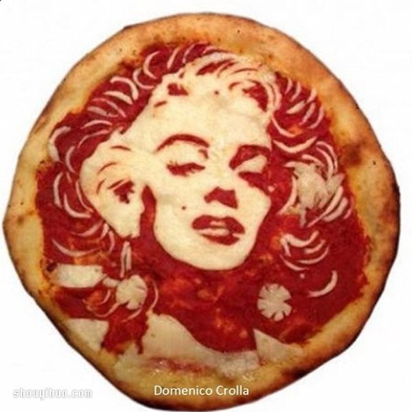 Domenico Crollas delicious and fun celebrity portrait pizza