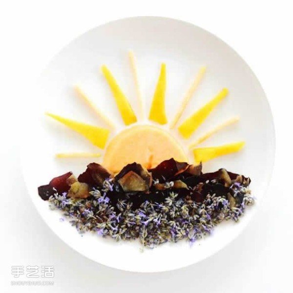 Art on the Plate uses vegetable and fruit kitchen waste to create a culinary canvas